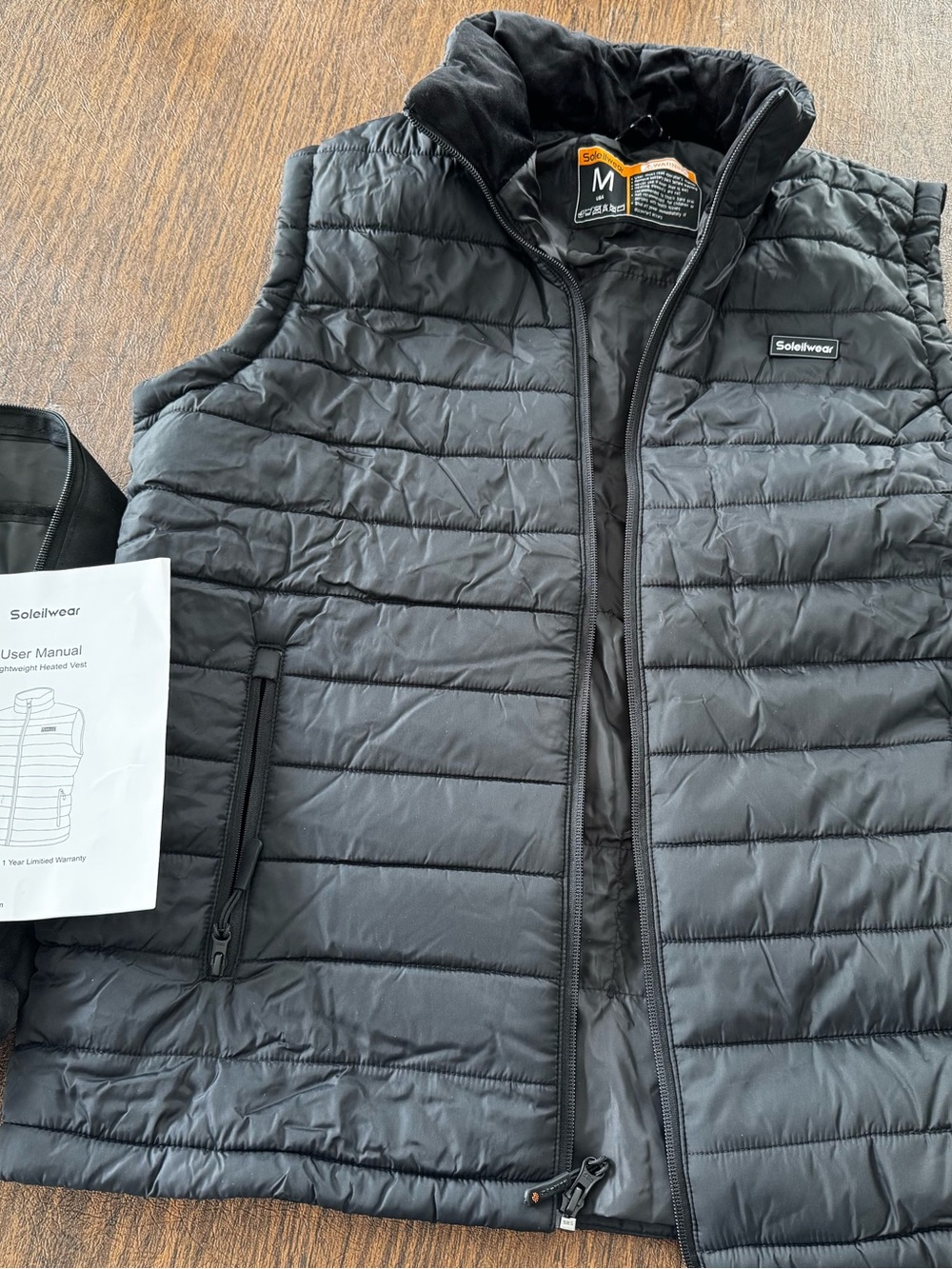 Men’s Black heated  Vest